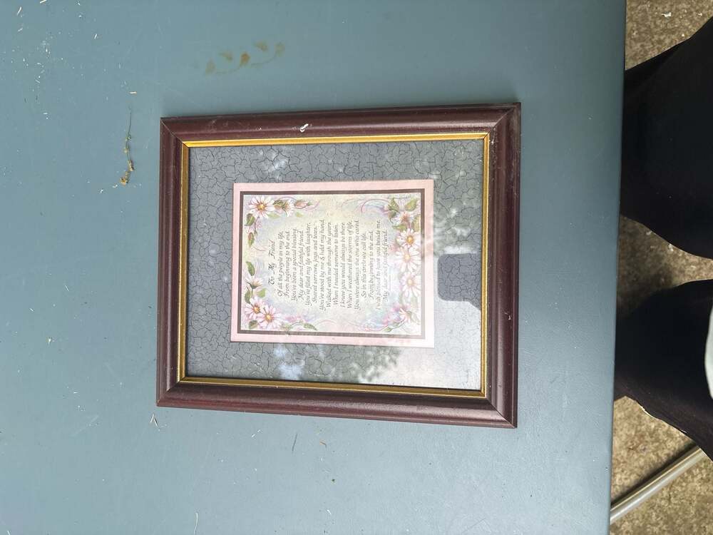 Home Interior & Gifts Vintage To My Friend Poem Framed Wall Art by Alison Coxsey